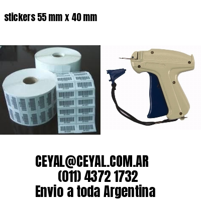 stickers 55 mm x 40 mm