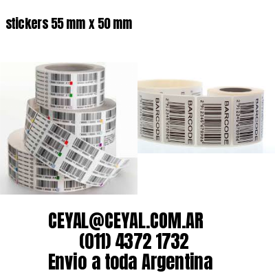 stickers 55 mm x 50 mm