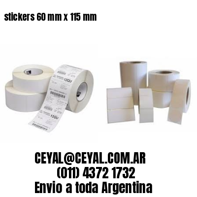 stickers 60 mm x 115 mm
