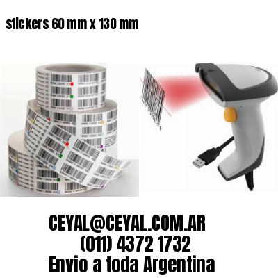 stickers 60 mm x 130 mm
