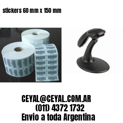 stickers 60 mm x 150 mm