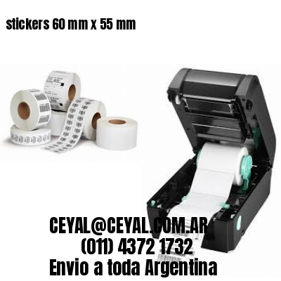 stickers 60 mm x 55 mm