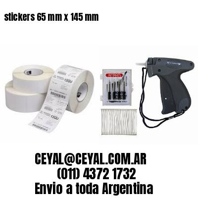 stickers 65 mm x 145 mm