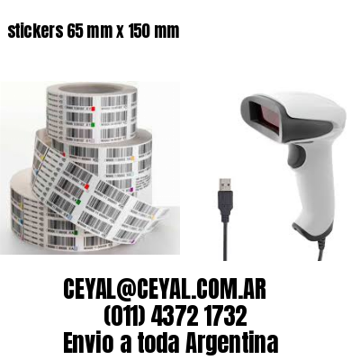 stickers 65 mm x 150 mm