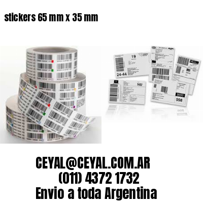stickers 65 mm x 35 mm