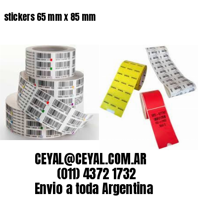 stickers 65 mm x 85 mm