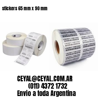 stickers 65 mm x 90 mm