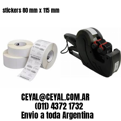 stickers 80 mm x 115 mm