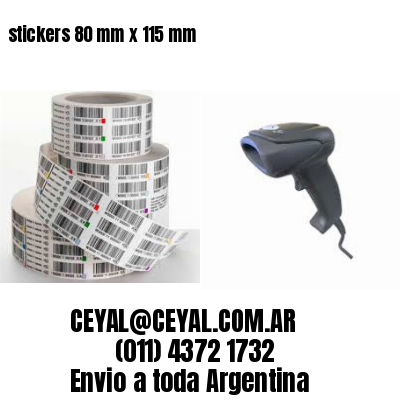 stickers 80 mm x 115 mm