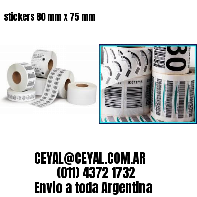 stickers 80 mm x 75 mm