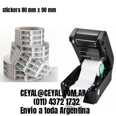 stickers 80 mm x 90 mm