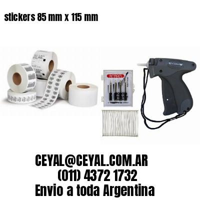 stickers 85 mm x 115 mm