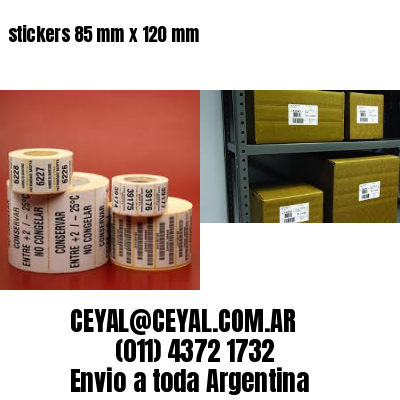 stickers 85 mm x 120 mm
