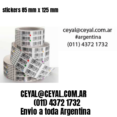 stickers 85 mm x 125 mm