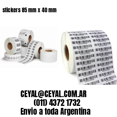 stickers 85 mm x 40 mm