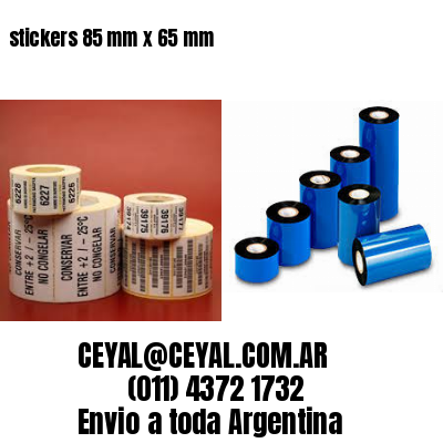 stickers 85 mm x 65 mm