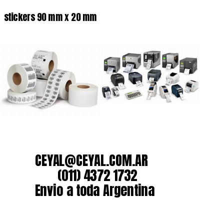 stickers 90 mm x 20 mm