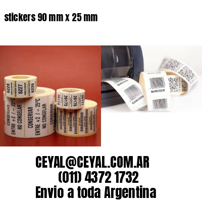 stickers 90 mm x 25 mm