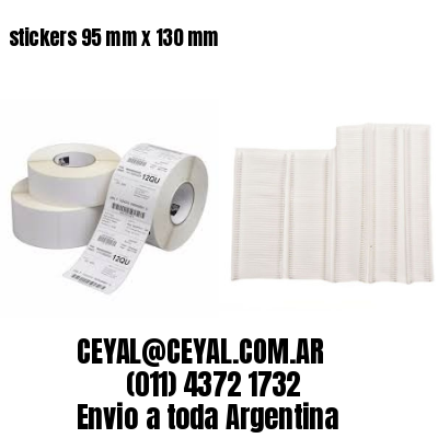 stickers 95 mm x 130 mm