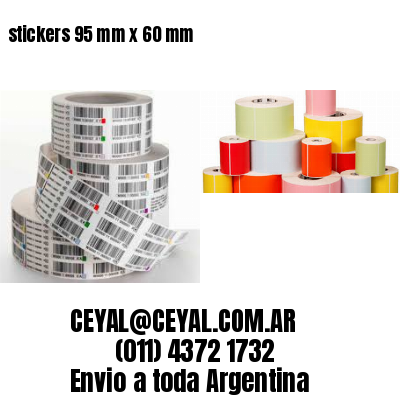 stickers 95 mm x 60 mm