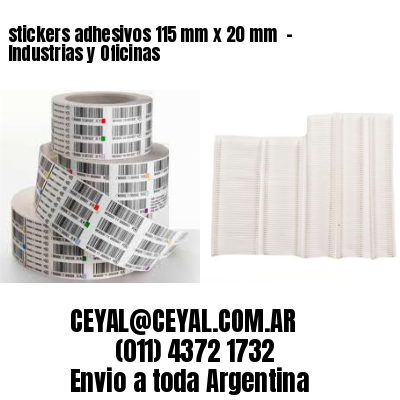 stickers adhesivos 115 mm x 20 mm  – Industrias y Oficinas