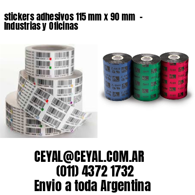 stickers adhesivos 115 mm x 90 mm  – Industrias y Oficinas