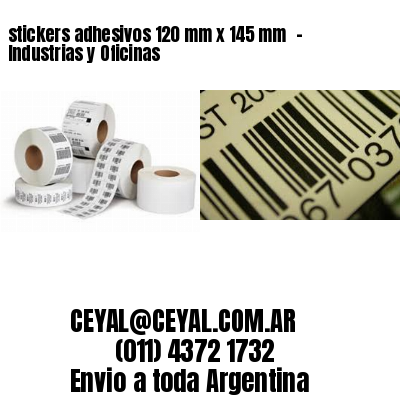 stickers adhesivos 120 mm x 145 mm  – Industrias y Oficinas