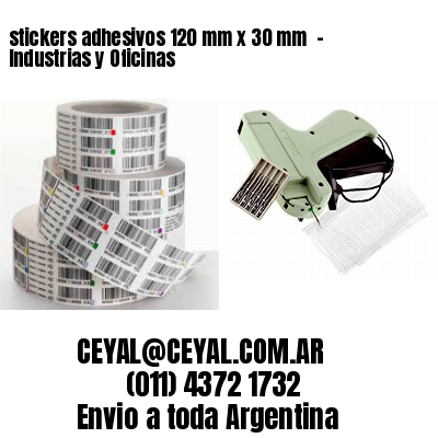stickers adhesivos 120 mm x 30 mm  – Industrias y Oficinas