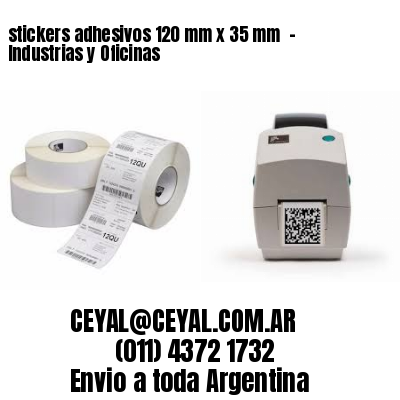 stickers adhesivos 120 mm x 35 mm  – Industrias y Oficinas
