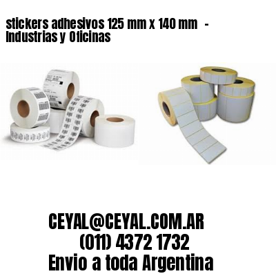 stickers adhesivos 125 mm x 140 mm  – Industrias y Oficinas