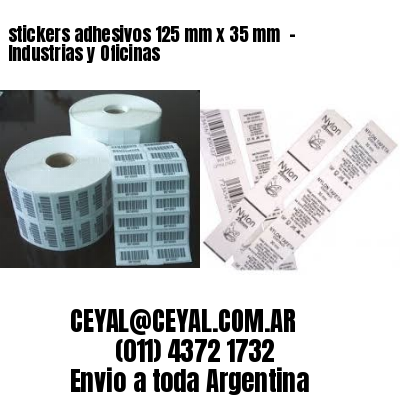 stickers adhesivos 125 mm x 35 mm  – Industrias y Oficinas
