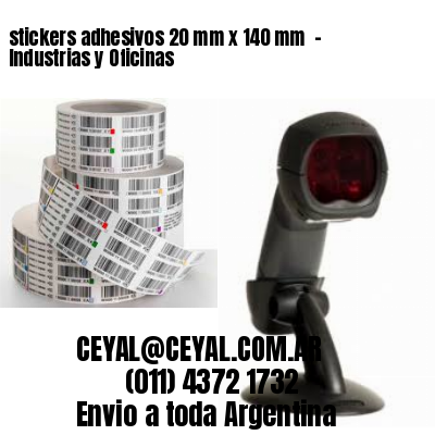 stickers adhesivos 20 mm x 140 mm  – Industrias y Oficinas