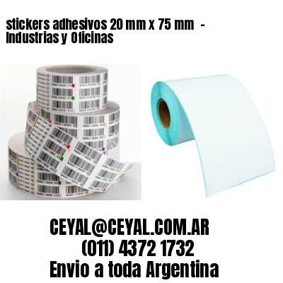 stickers adhesivos 20 mm x 75 mm  – Industrias y Oficinas