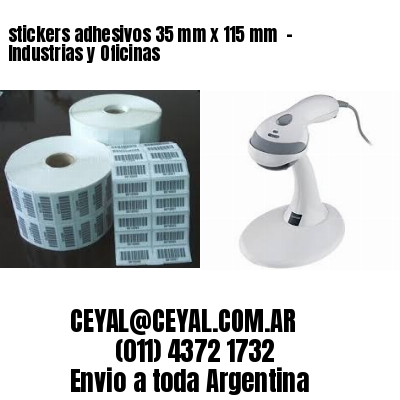 stickers adhesivos 35 mm x 115 mm  – Industrias y Oficinas