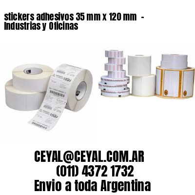 stickers adhesivos 35 mm x 120 mm  – Industrias y Oficinas