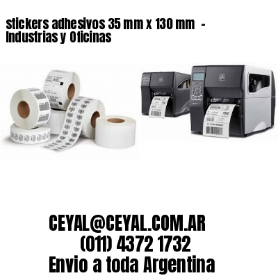 stickers adhesivos 35 mm x 130 mm  – Industrias y Oficinas