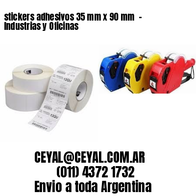 stickers adhesivos 35 mm x 90 mm  – Industrias y Oficinas