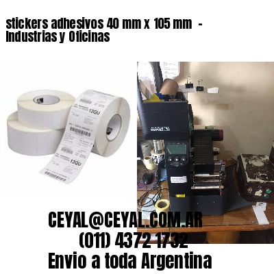 stickers adhesivos 40 mm x 105 mm  – Industrias y Oficinas