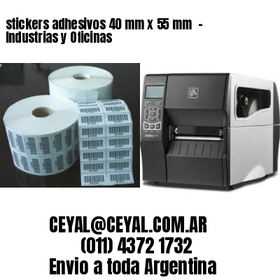 stickers adhesivos 40 mm x 55 mm  – Industrias y Oficinas
