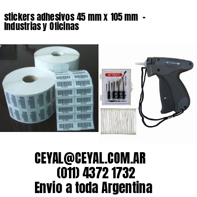 stickers adhesivos 45 mm x 105 mm  – Industrias y Oficinas