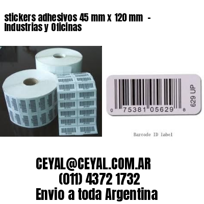 stickers adhesivos 45 mm x 120 mm  – Industrias y Oficinas
