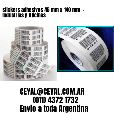 stickers adhesivos 45 mm x 140 mm  – Industrias y Oficinas