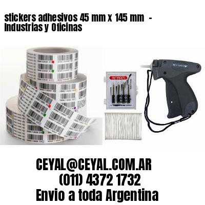 stickers adhesivos 45 mm x 145 mm  – Industrias y Oficinas