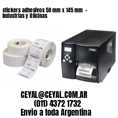 stickers adhesivos 50 mm x 145 mm  – Industrias y Oficinas