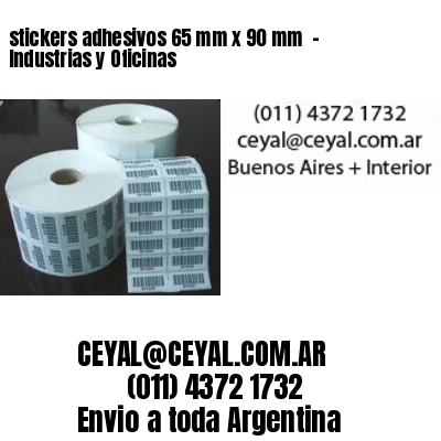 stickers adhesivos 65 mm x 90 mm  – Industrias y Oficinas
