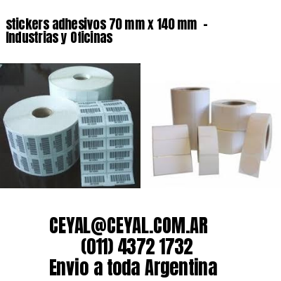 stickers adhesivos 70 mm x 140 mm  – Industrias y Oficinas