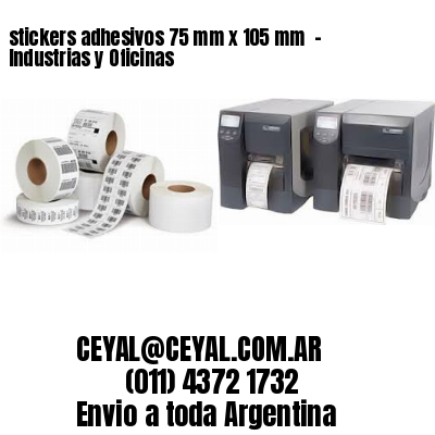 stickers adhesivos 75 mm x 105 mm  – Industrias y Oficinas