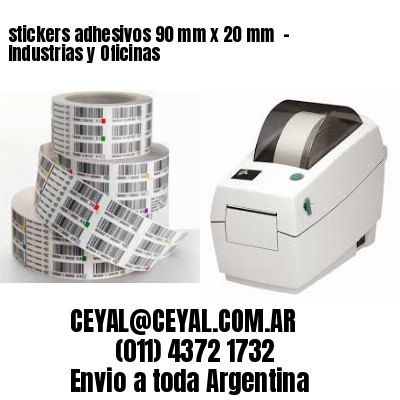 stickers adhesivos 90 mm x 20 mm  – Industrias y Oficinas