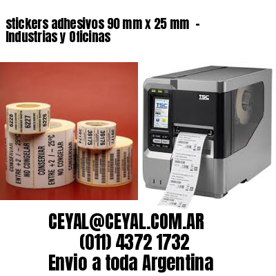 stickers adhesivos 90 mm x 25 mm  – Industrias y Oficinas