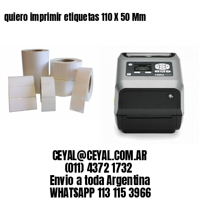 quiero imprimir etiquetas 110 X 50 Mm